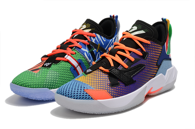 Jordan Why Not Zer0.4 Orange Purple Green Blue Black Shoes - Click Image to Close